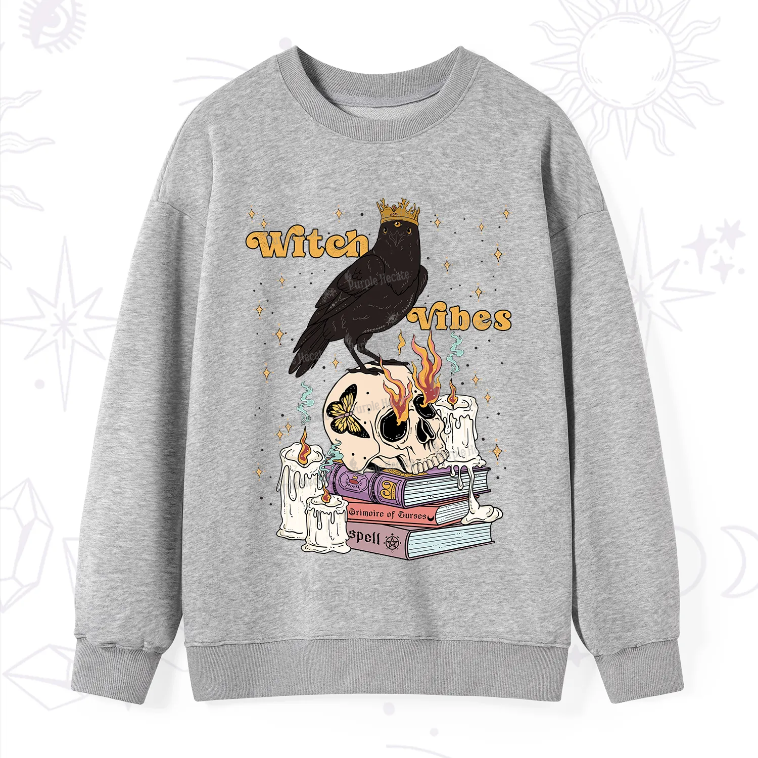 Purplehecate Witch Vibes Sweatshirt