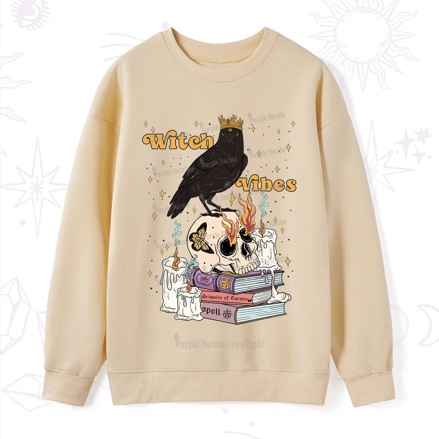 Purplehecate Witch Vibes Sweatshirt