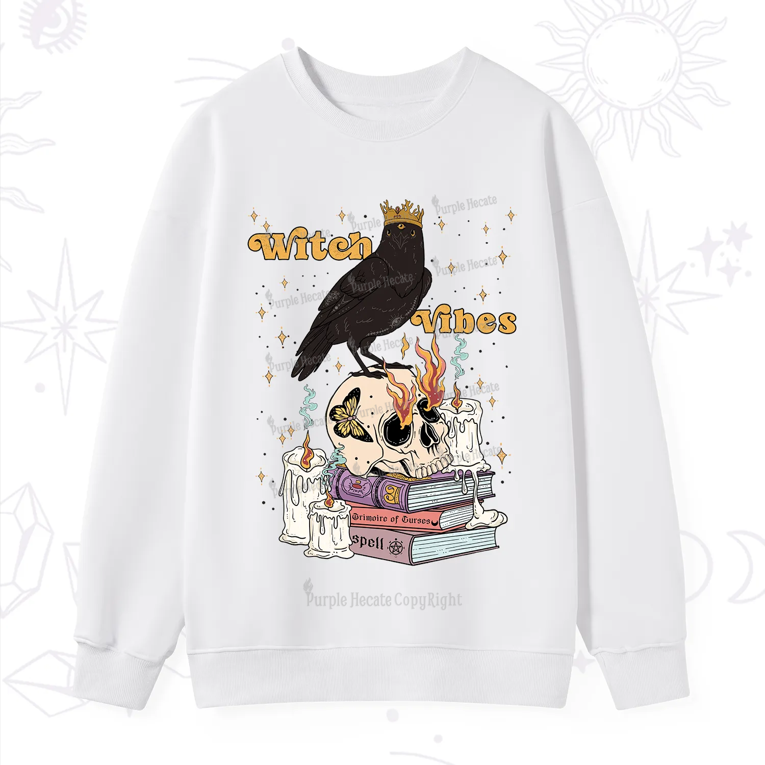Purplehecate Witch Vibes Sweatshirt