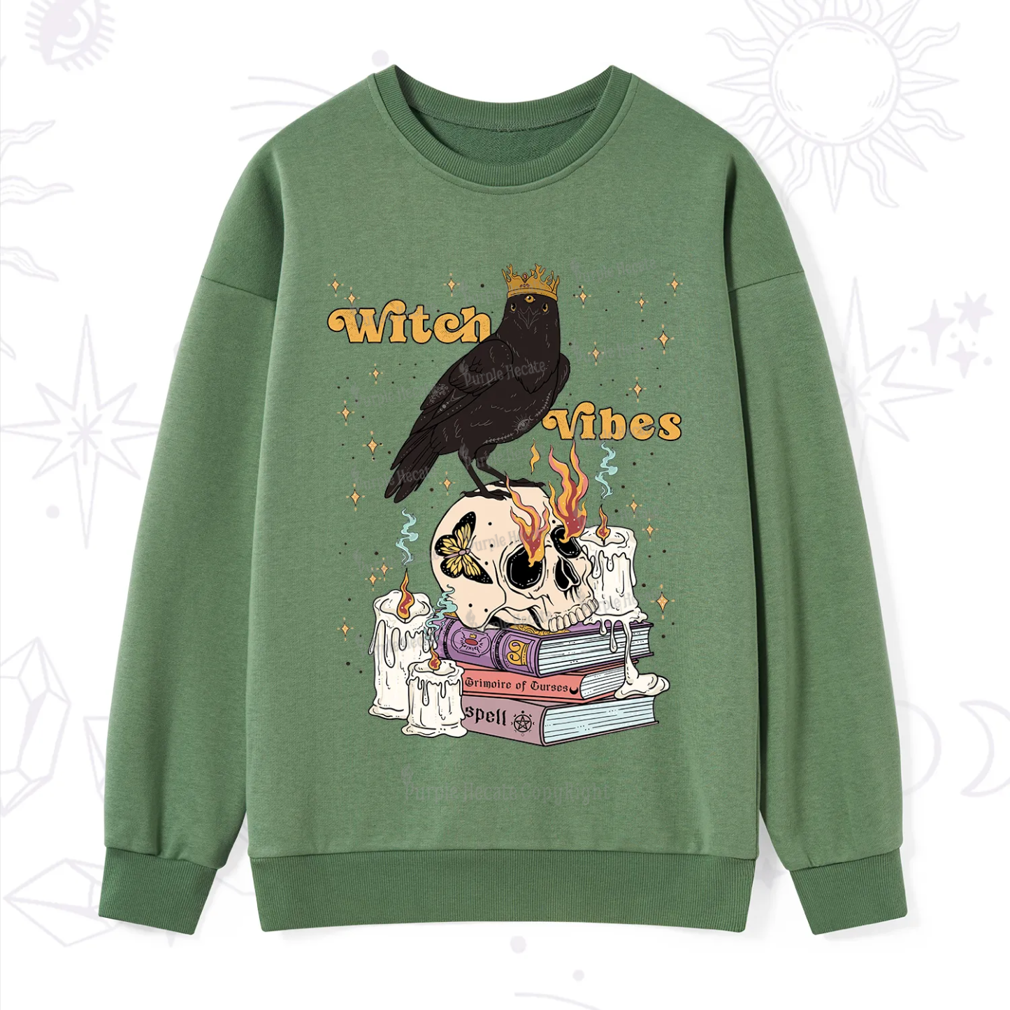 Purplehecate Witch Vibes Sweatshirt
