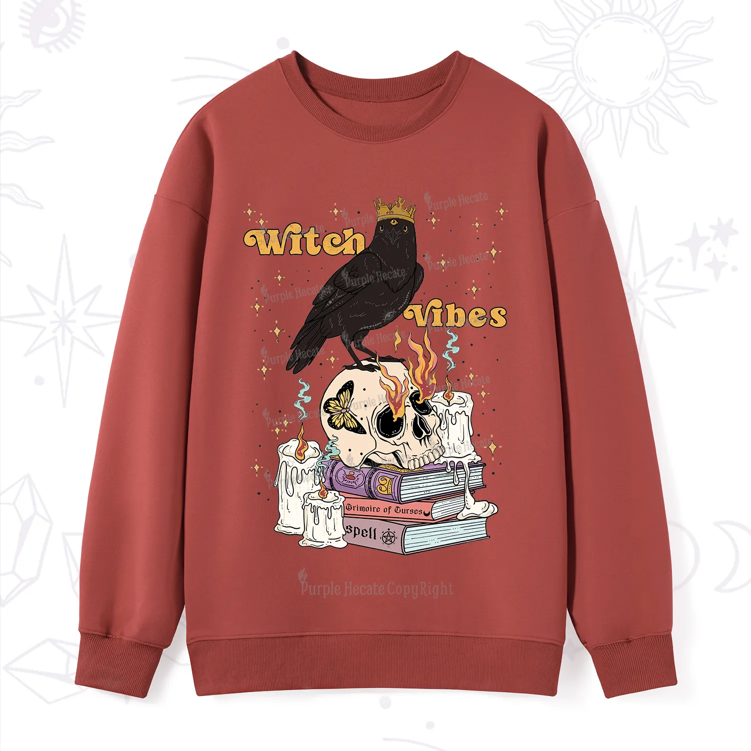 Purplehecate Witch Vibes Sweatshirt