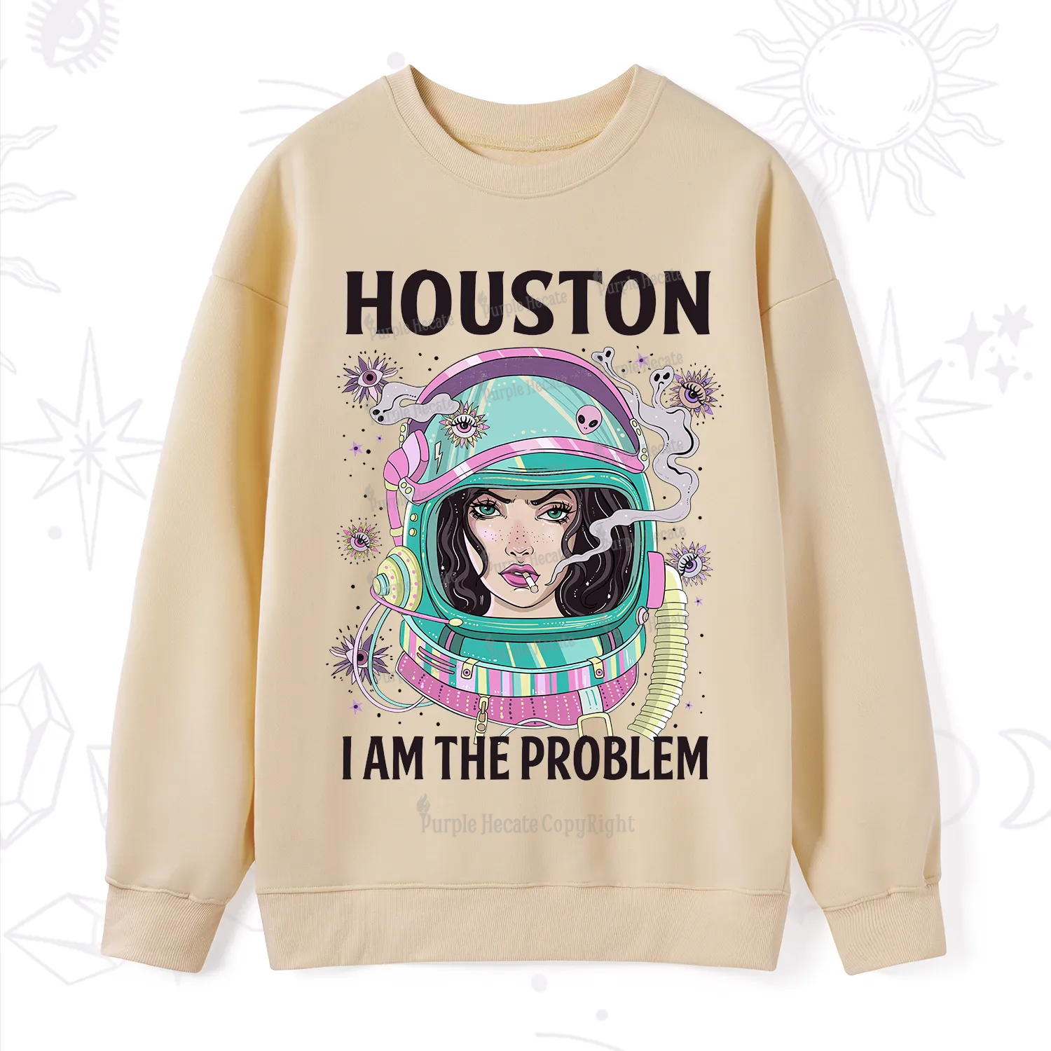 Purplehecate Houston I am the problem Sweatshirt