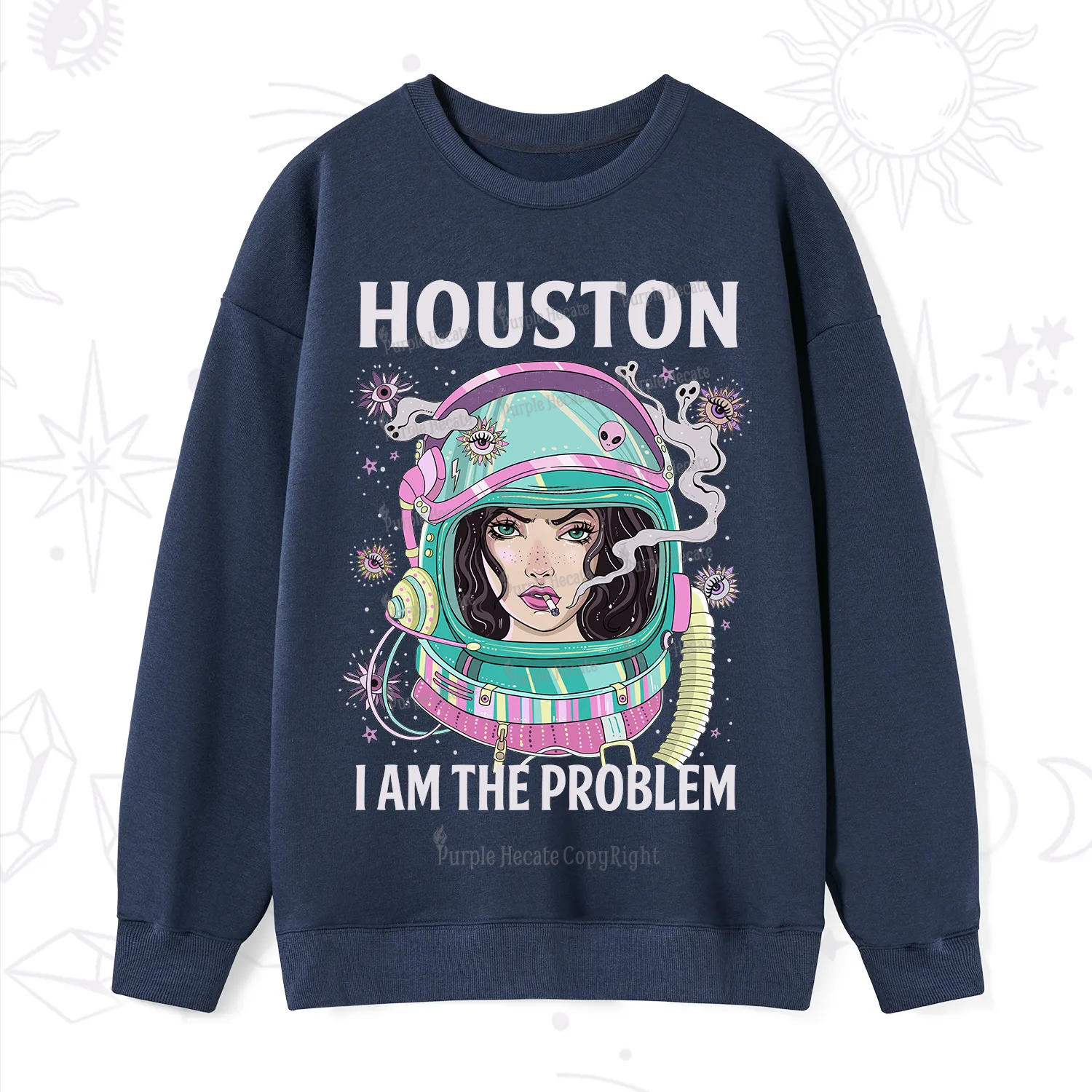 Purplehecate Houston I am the problem Sweatshirt