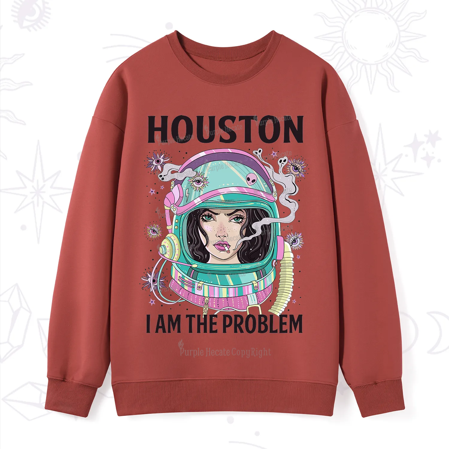 Purplehecate Houston I am the problem Sweatshirt