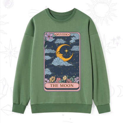 Purplehecate The Moon Tarot Card Sweatshirt