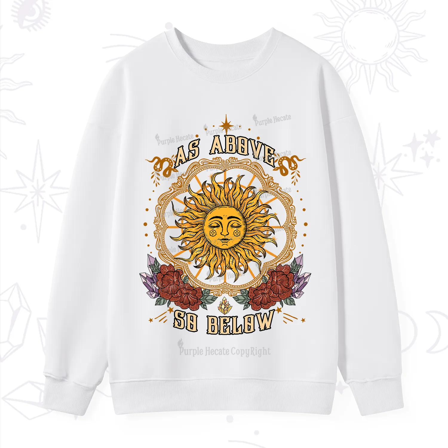 Purplehecate As Above So Below Sweatshirt