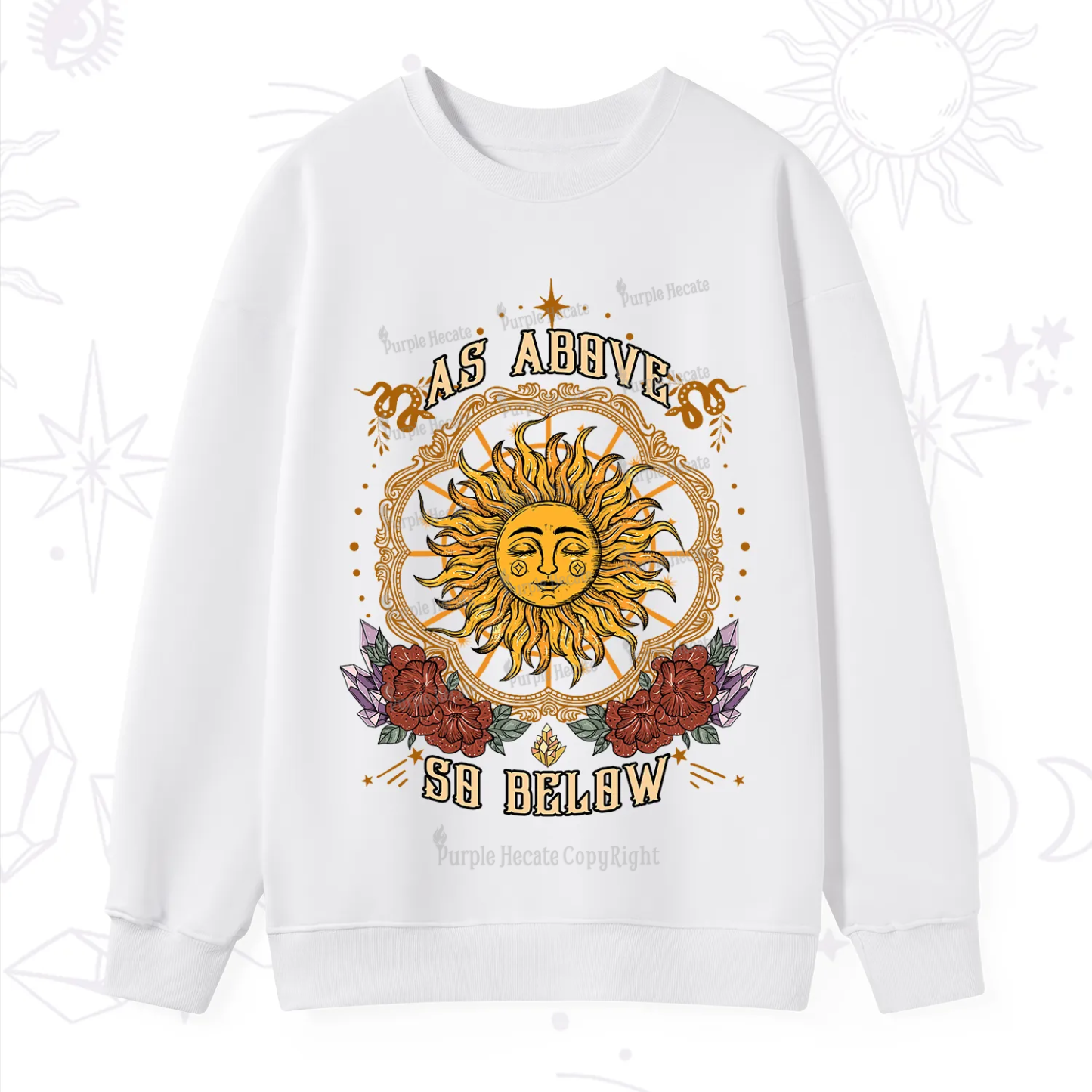 Purplehecate As Above So Below Sweatshirt