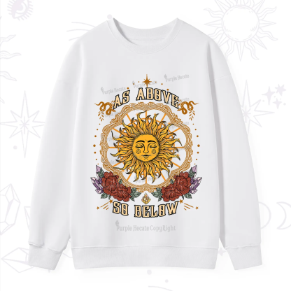 Purplehecate As Above So Below Sweatshirt