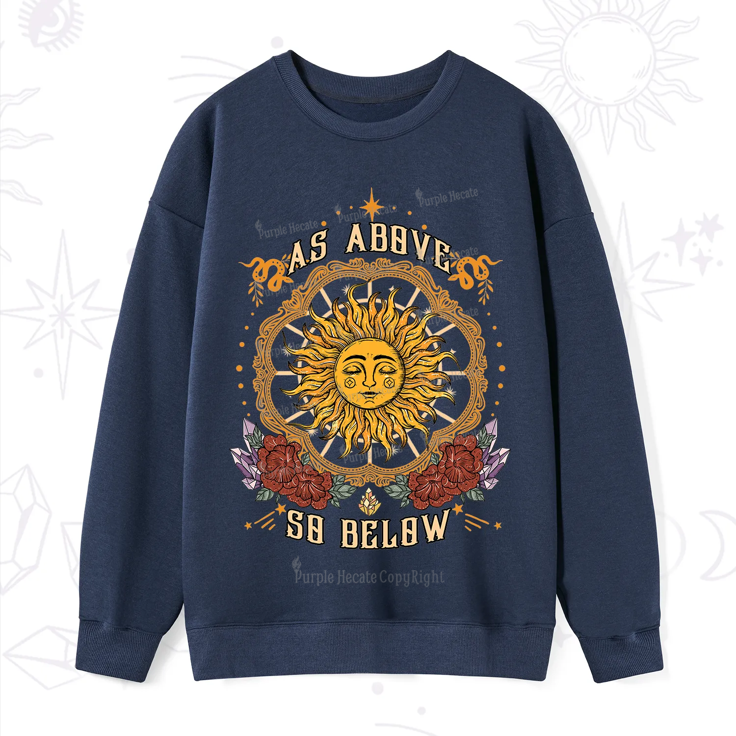 Purplehecate As Above So Below Sweatshirt