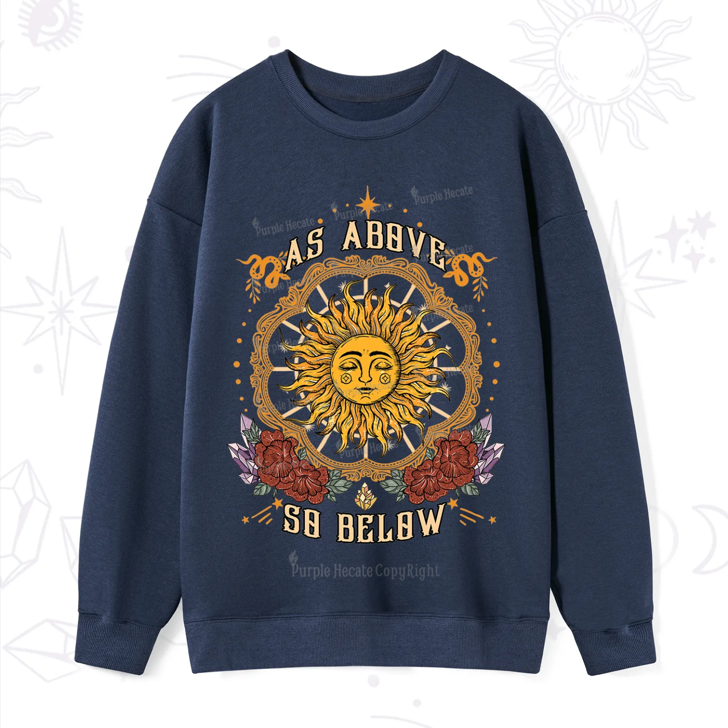 Purplehecate As Above So Below Sweatshirt