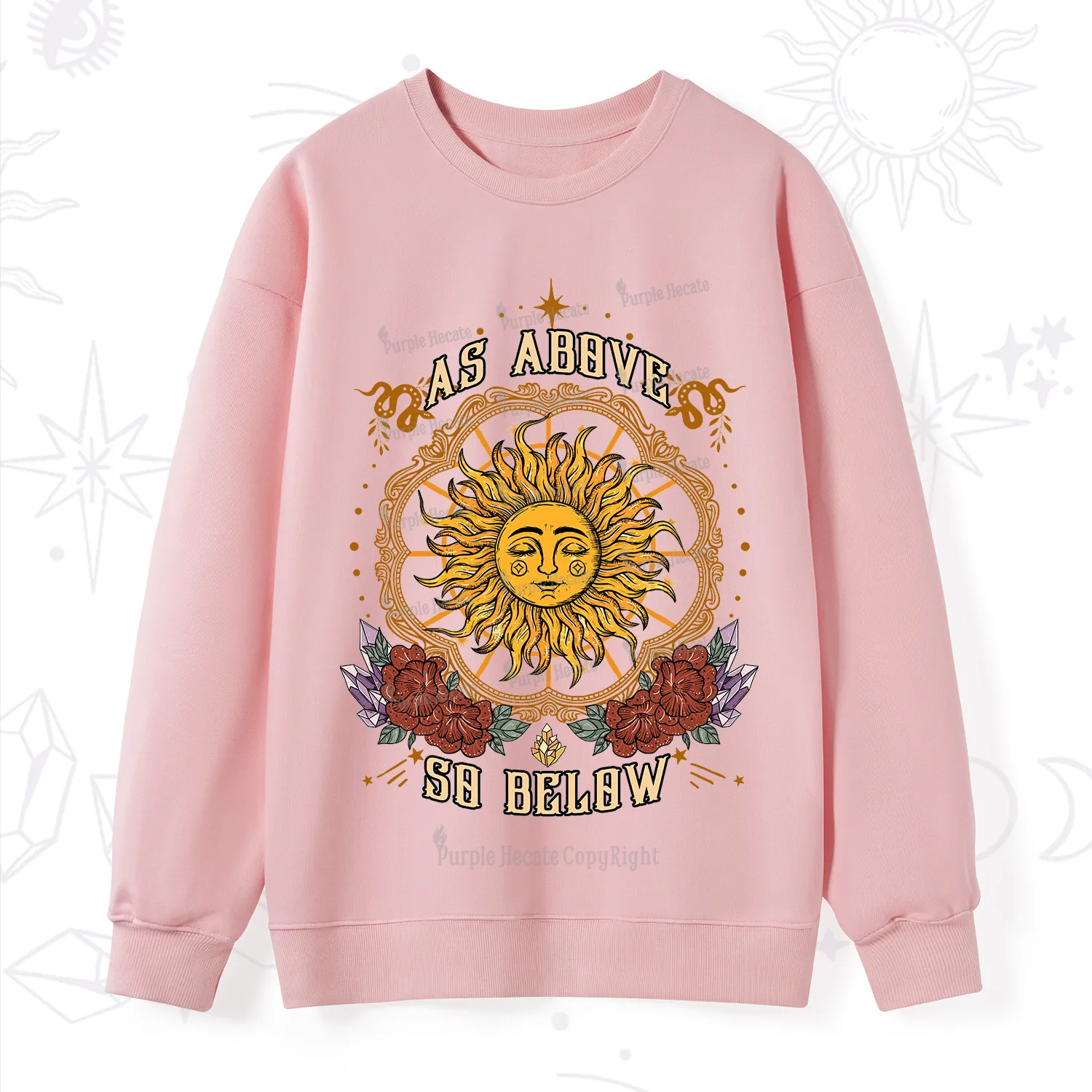 Purplehecate As Above So Below Sweatshirt