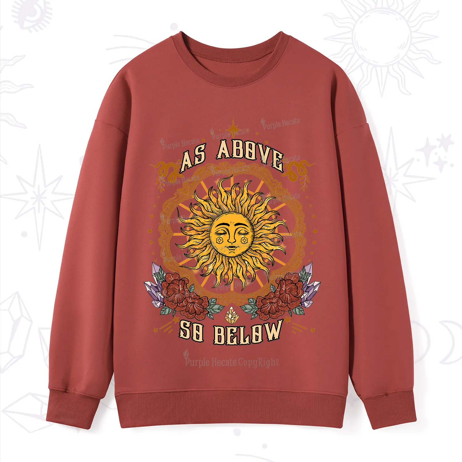 Purplehecate As Above So Below Sweatshirt