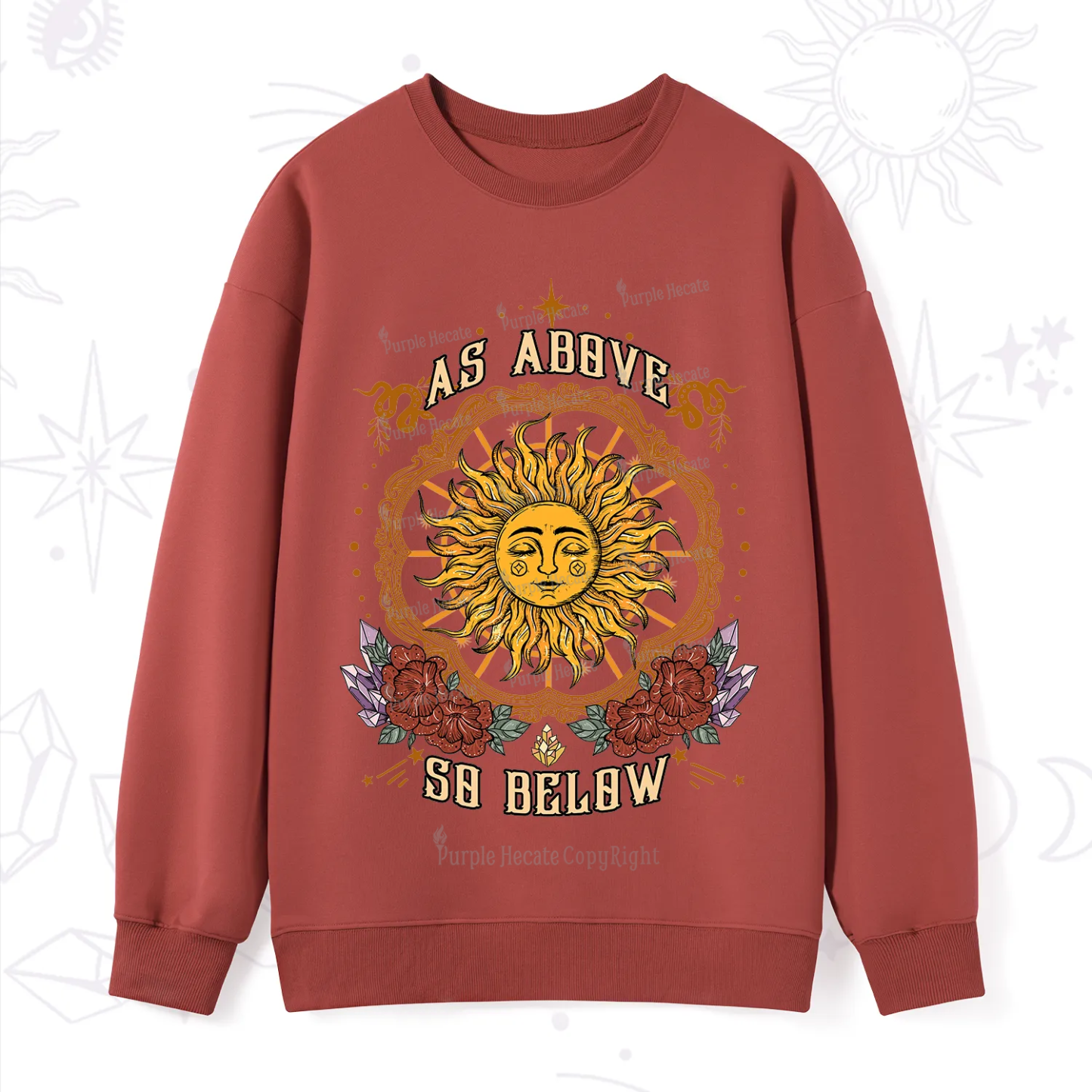 Purplehecate As Above So Below Sweatshirt