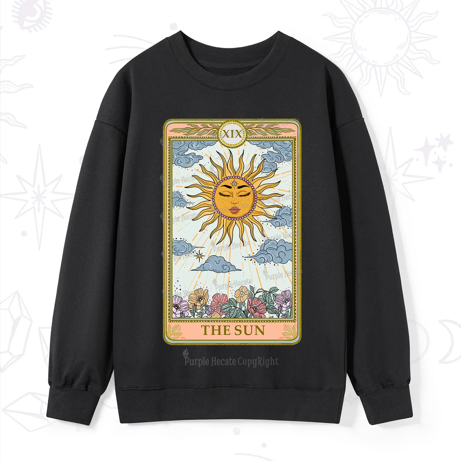 Purplehecate The Sun Tarot Sweatshirt