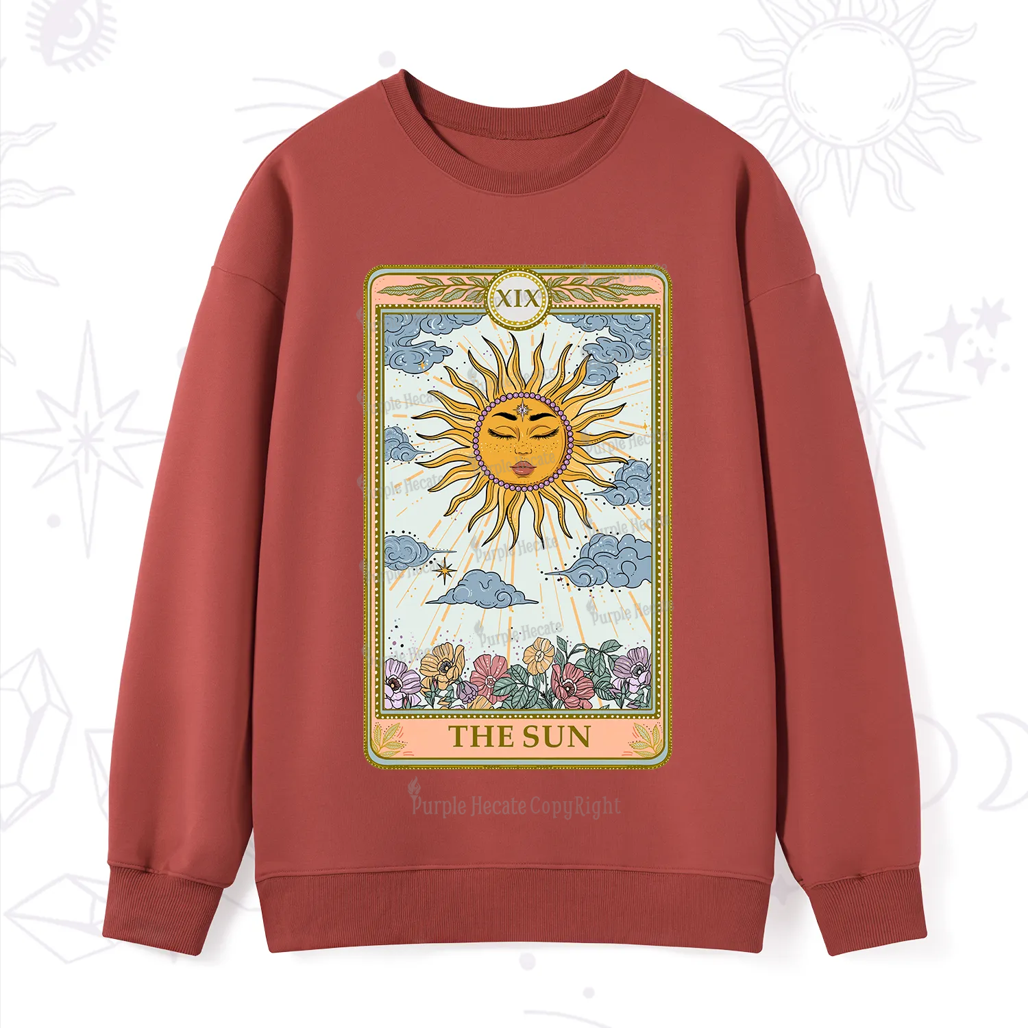 Purplehecate The Sun Tarot Sweatshirt