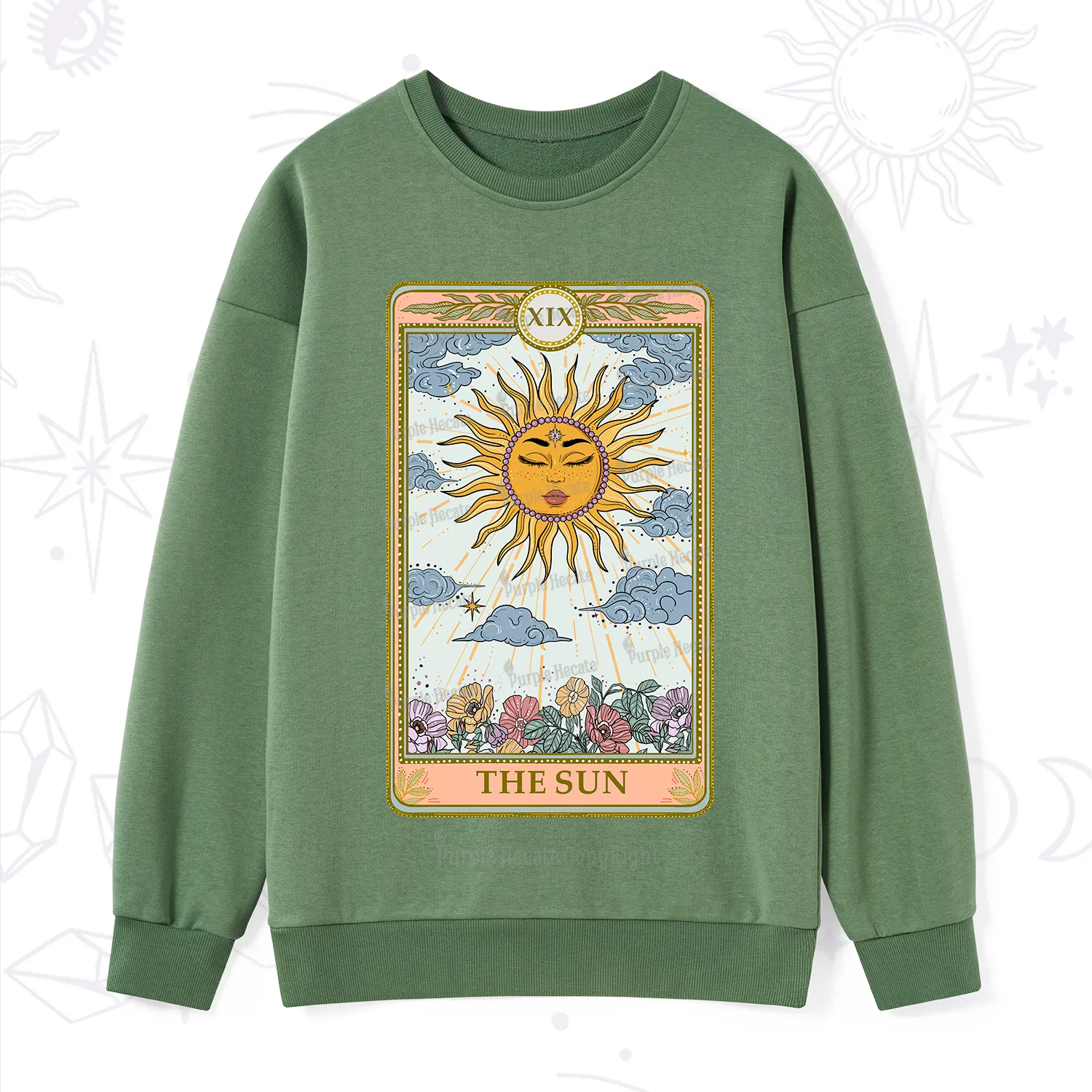 Purplehecate The Sun Tarot Sweatshirt
