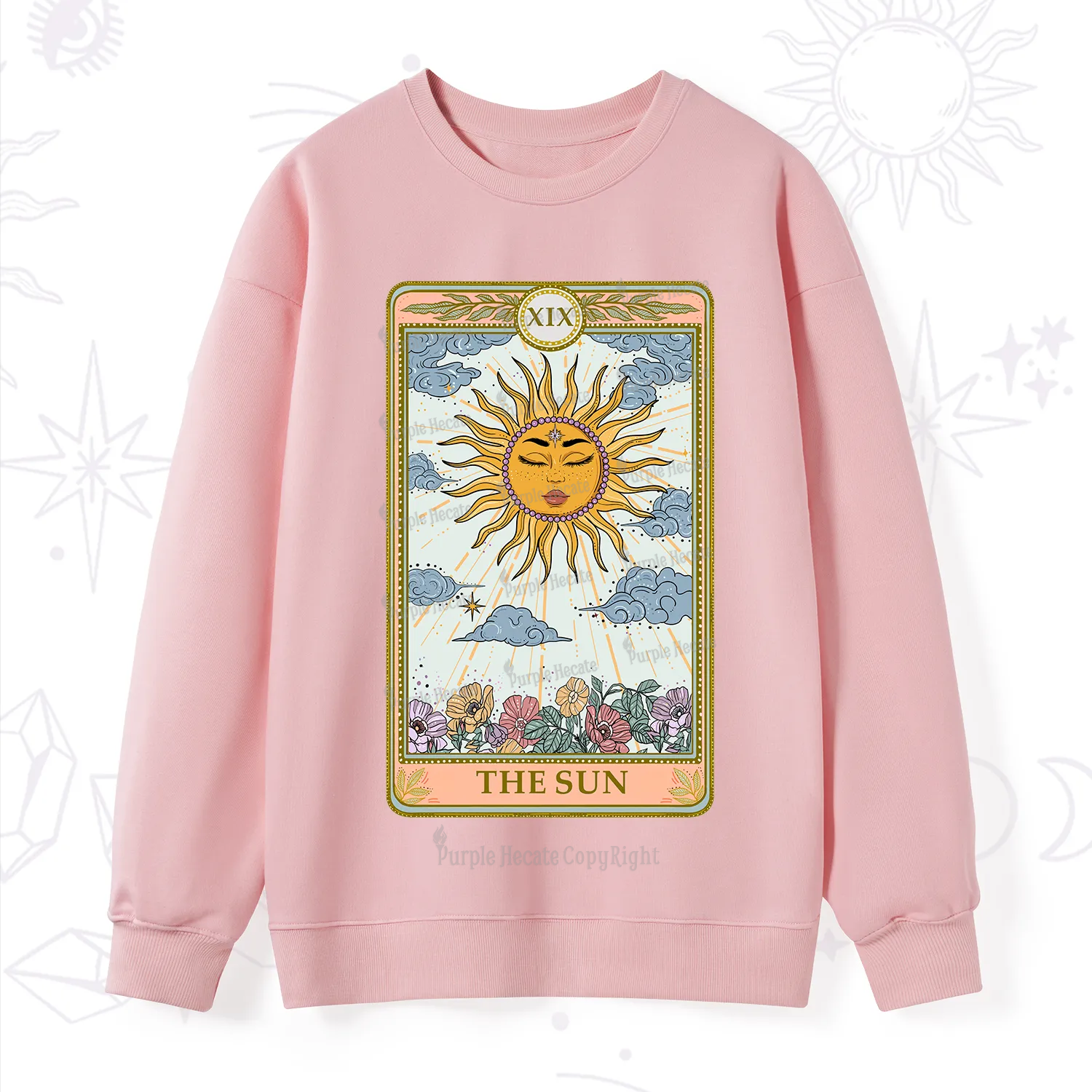 Purplehecate The Sun Tarot Sweatshirt