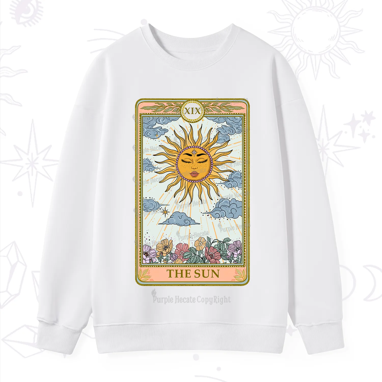 Purplehecate The Sun Tarot Sweatshirt