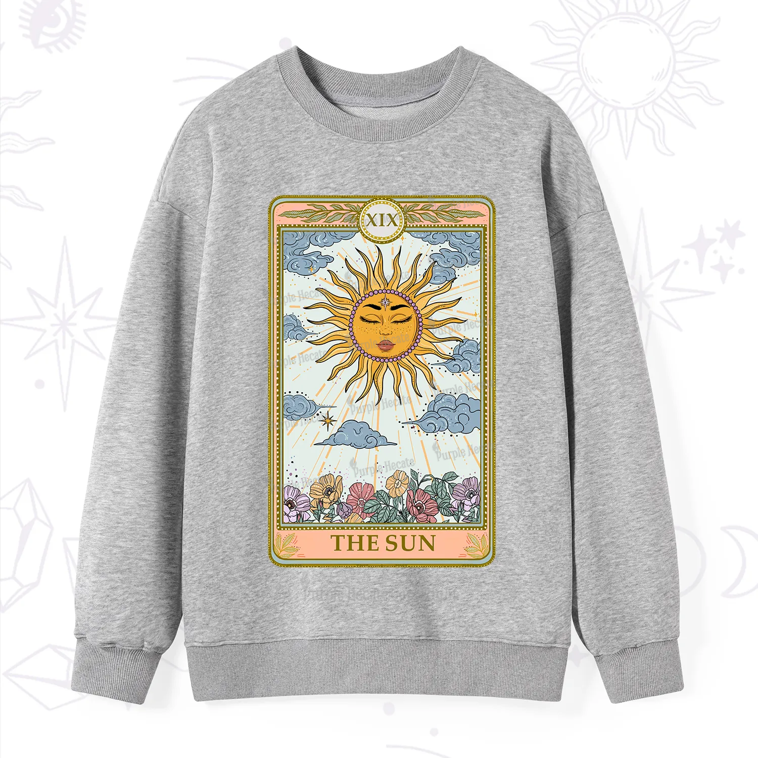 Purplehecate The Sun Tarot Sweatshirt