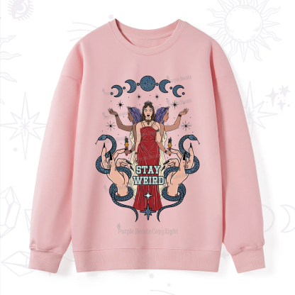 Purplehecate Stay Weird Goddess Sweatshirt