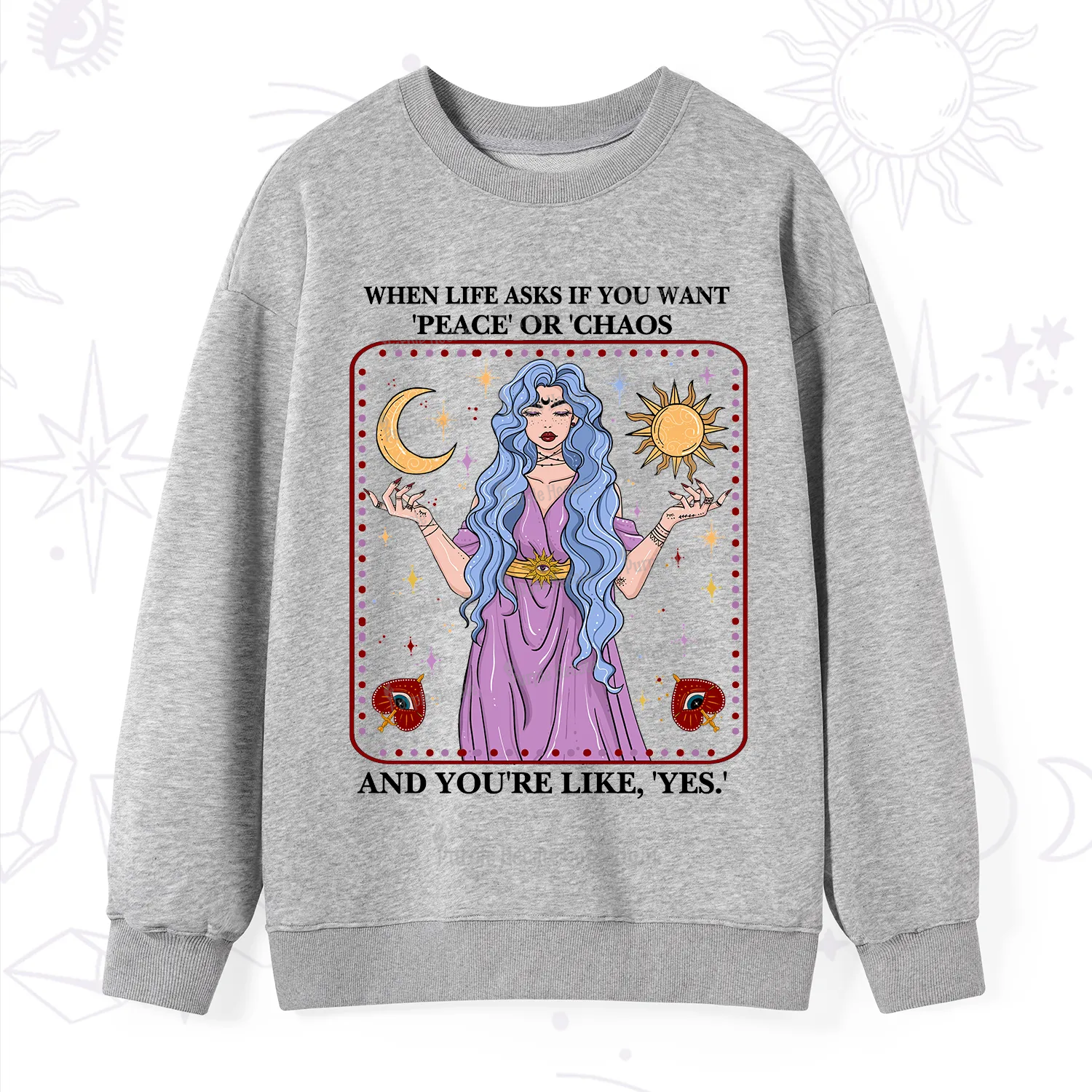 Purplehecate Peace Or Chaos Sweatshirt