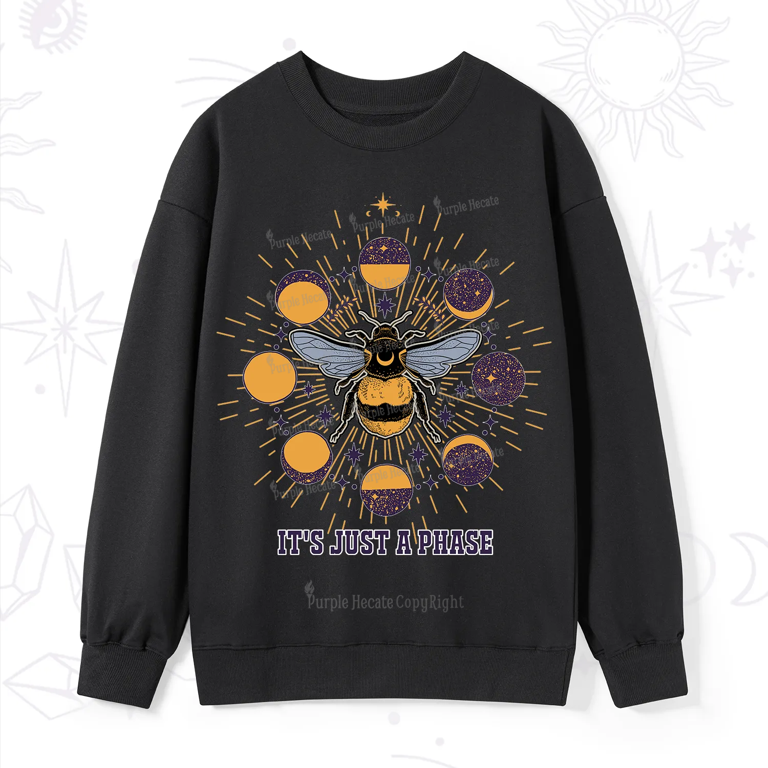 Purplehecate It's Just a Moon Bee Phase Sweatshirt
