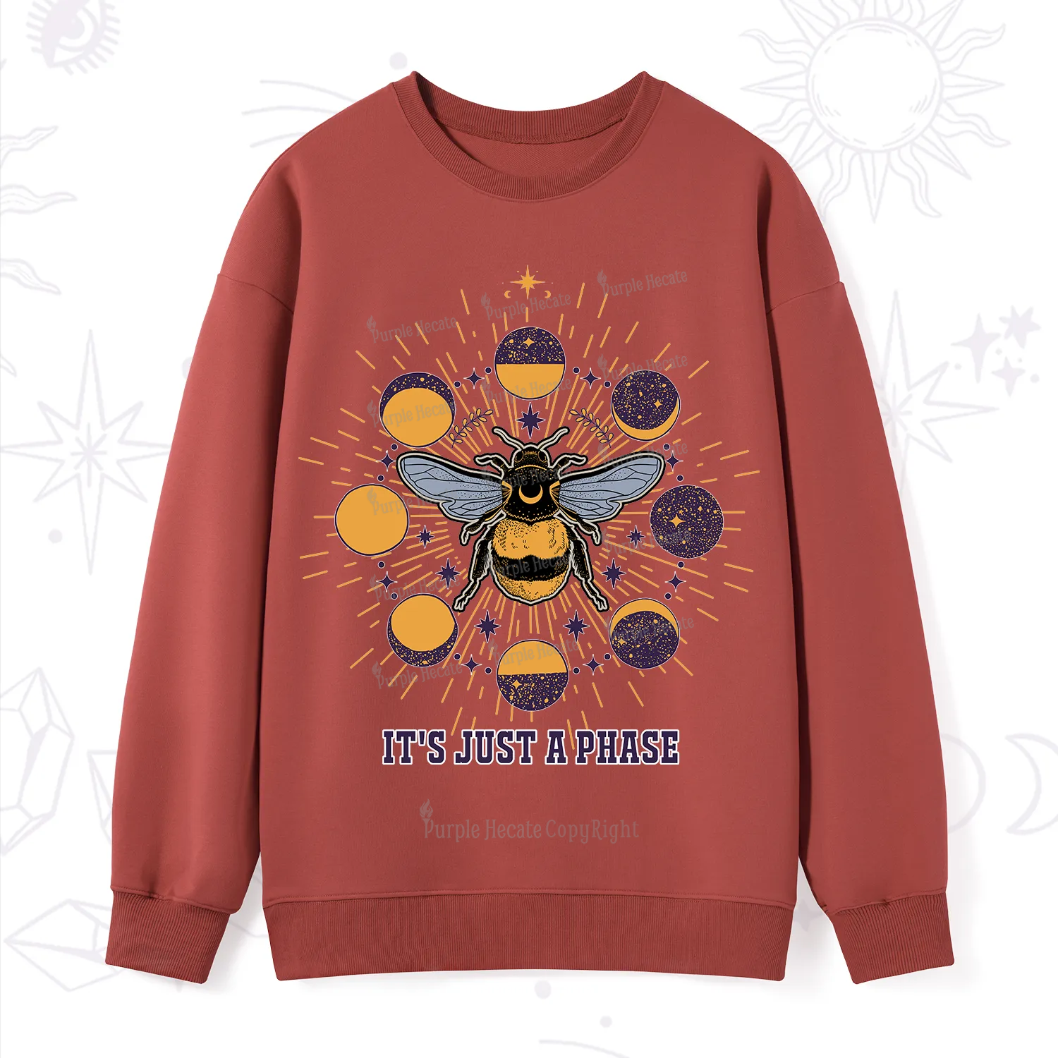 Purplehecate It's Just a Moon Bee Phase Sweatshirt