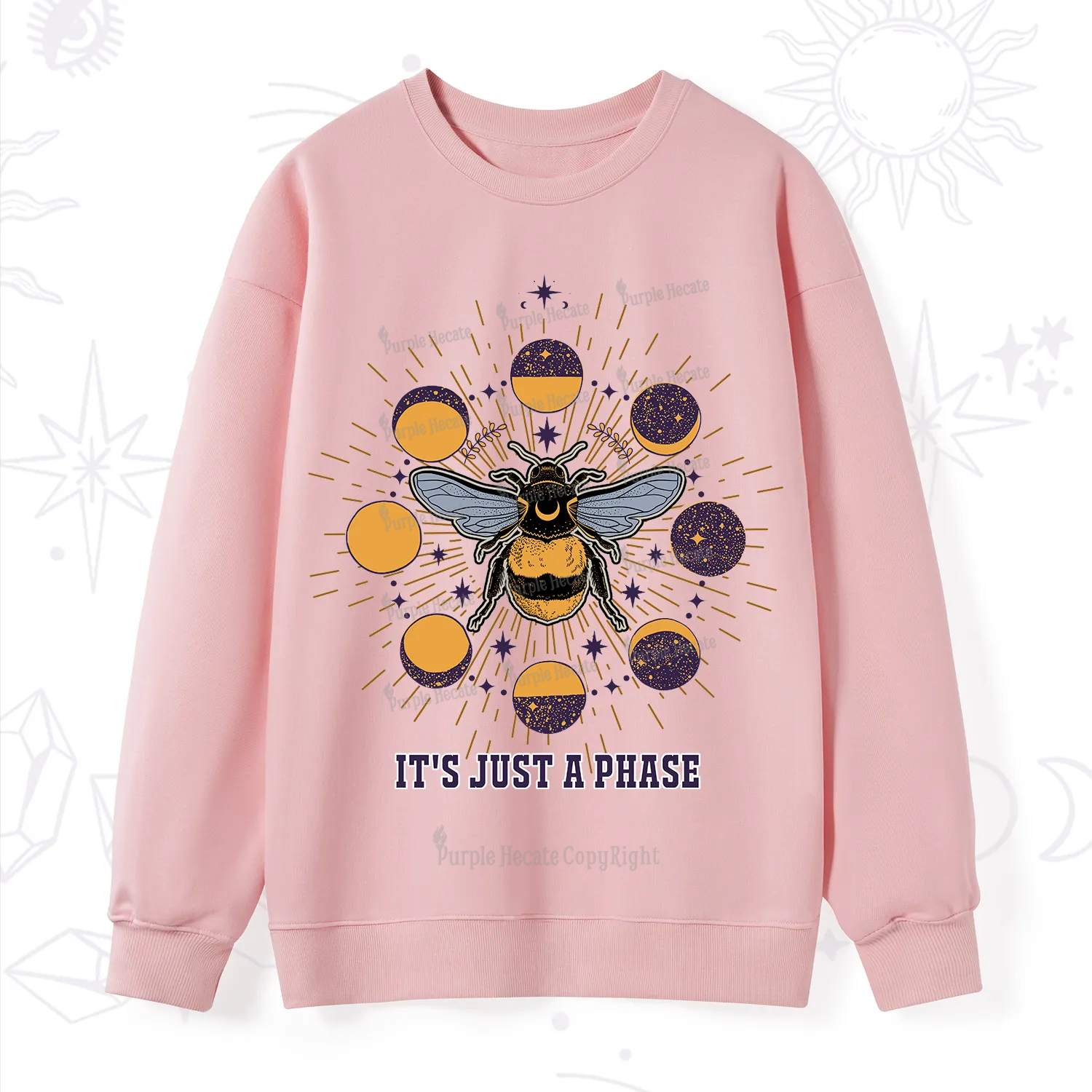 Purplehecate It's Just a Moon Bee Phase Sweatshirt