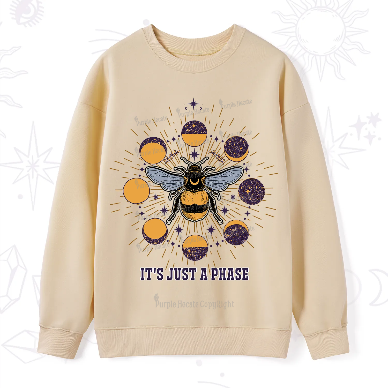 Purplehecate It's Just a Moon Bee Phase Sweatshirt