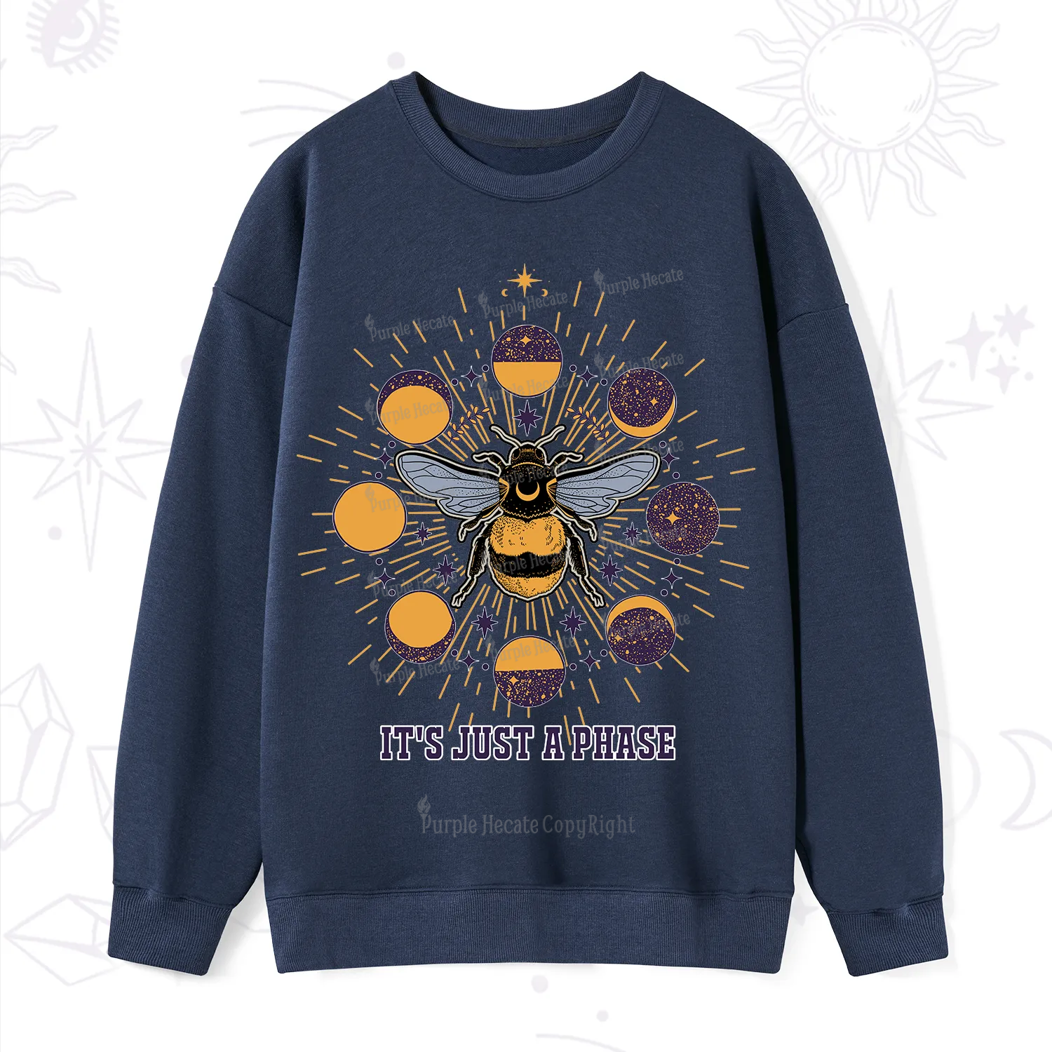 Purplehecate It's Just a Moon Bee Phase Sweatshirt