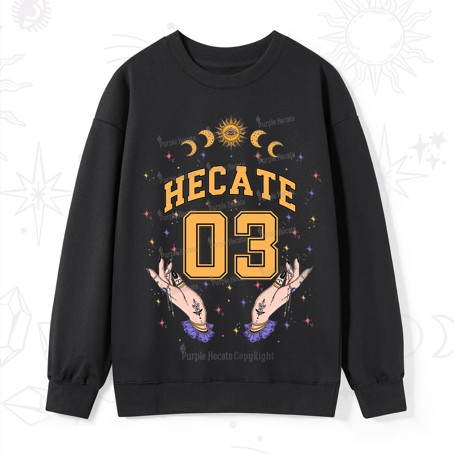 Purplehecate Hecate Moonlight Sorcery Sweatshirt