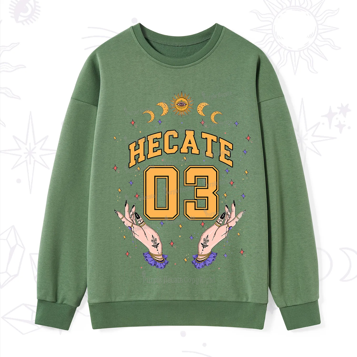 Purplehecate Hecate Moonlight Sorcery Sweatshirt