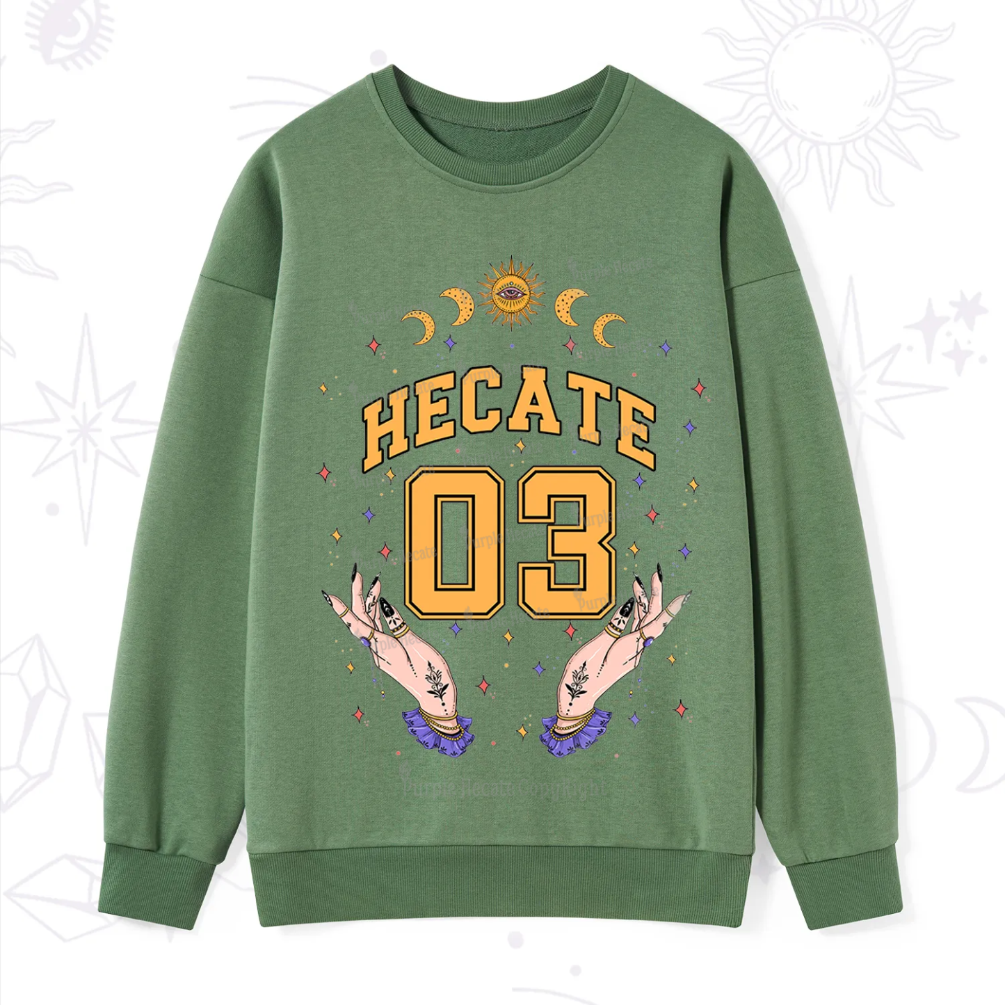 Purplehecate Hecate Moonlight Sorcery Sweatshirt