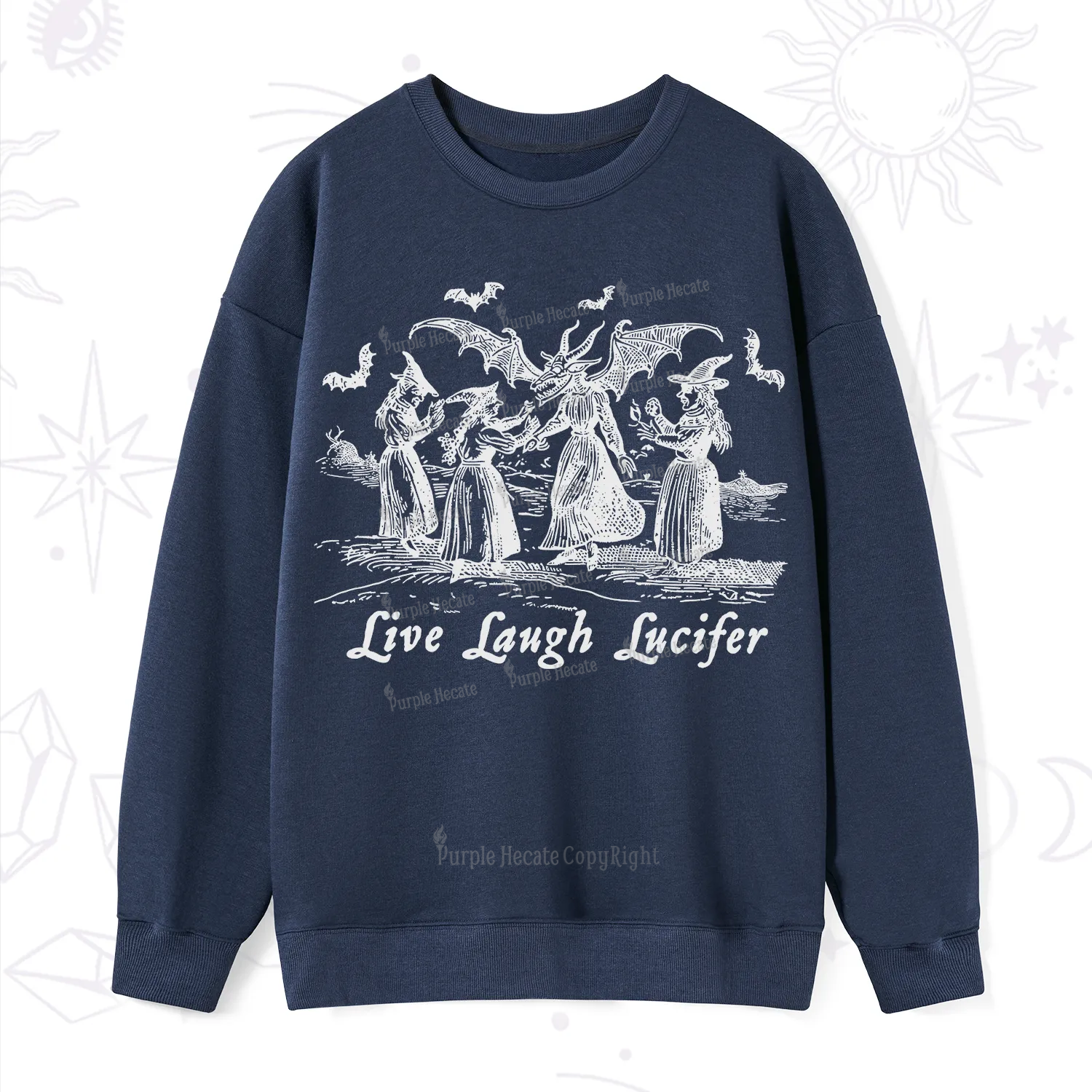 Purplehecate Live Laugh Lucifer Occult Sweatshirt