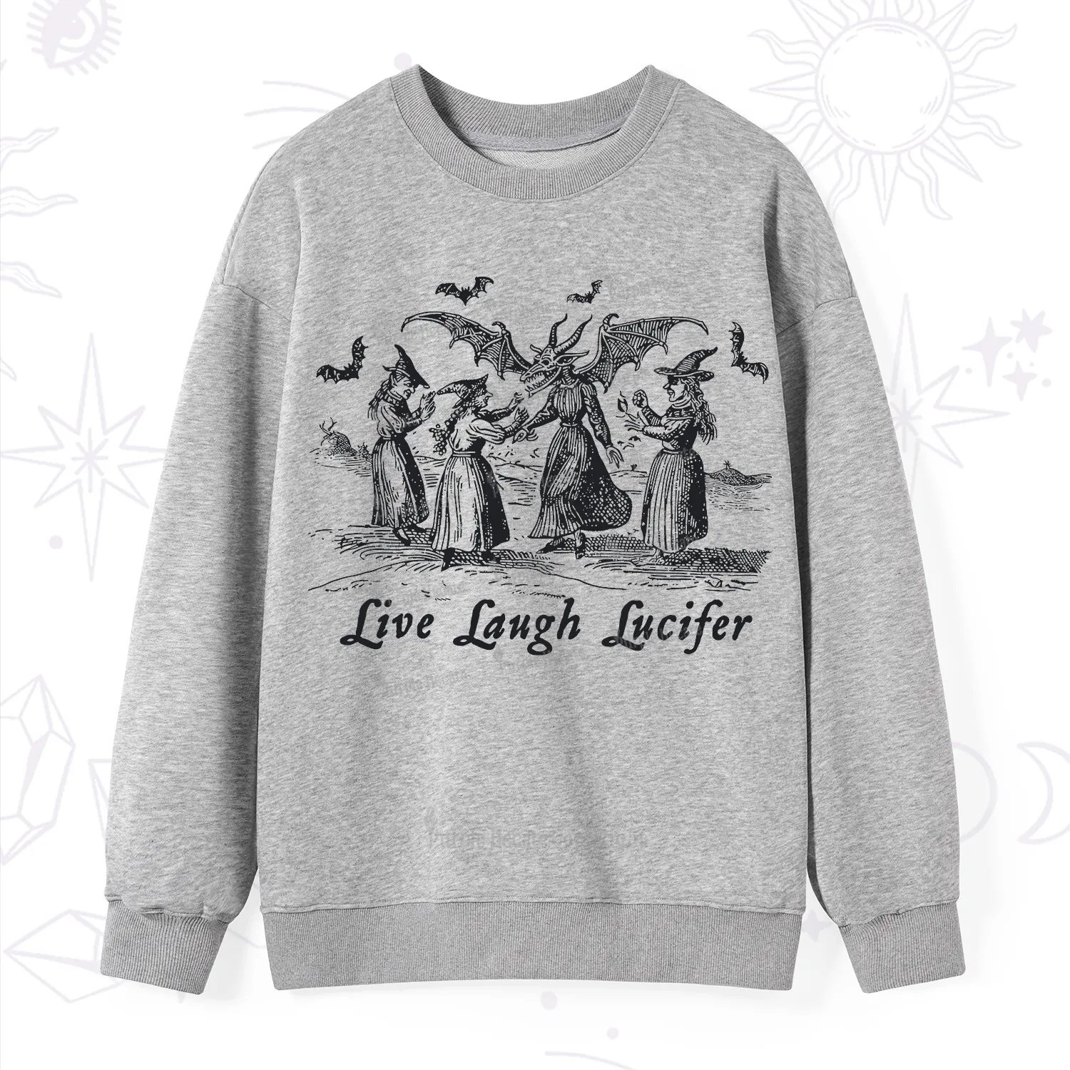 Purplehecate Live Laugh Lucifer Occult Sweatshirt