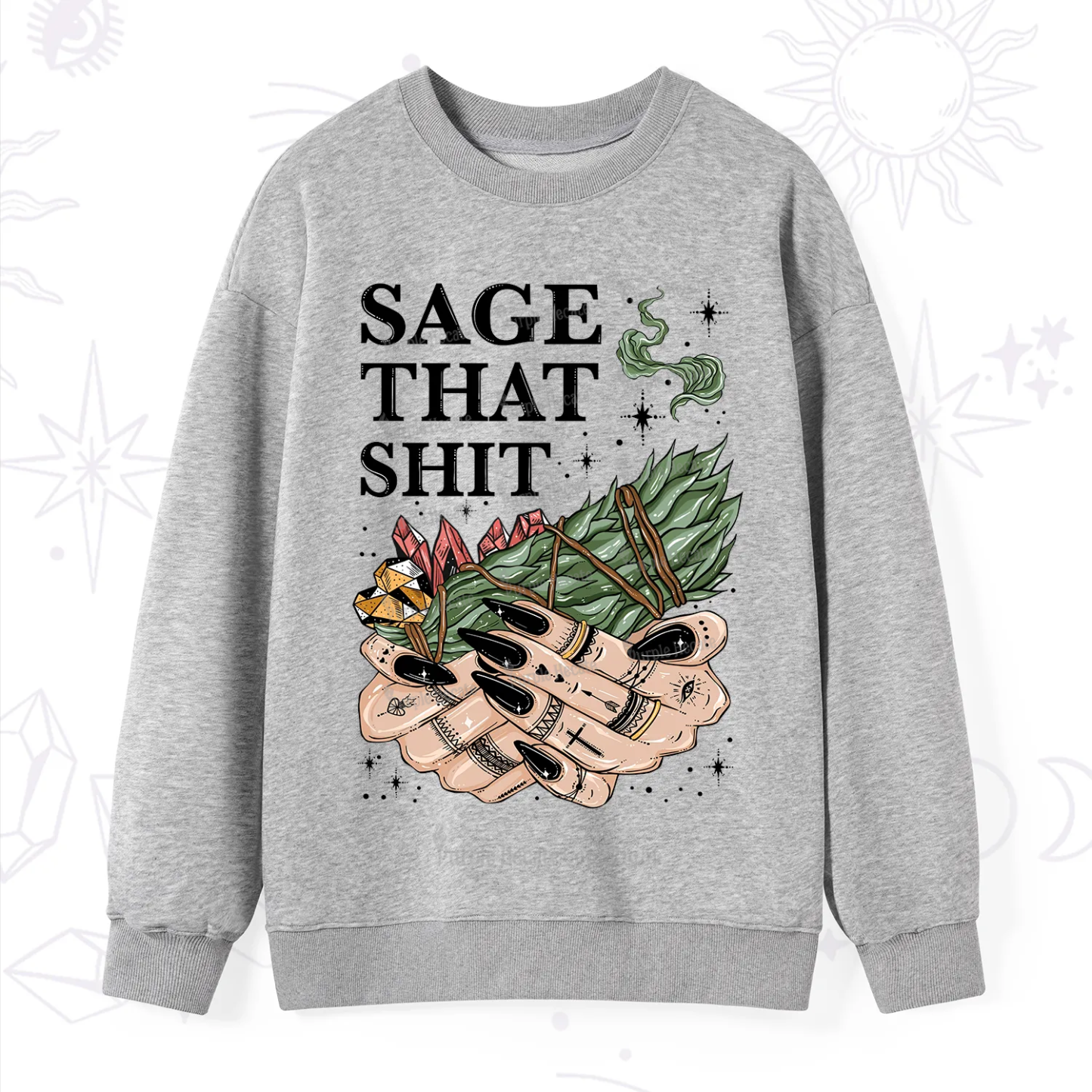 Purplehecate Smudge That Shit Sweatshirt