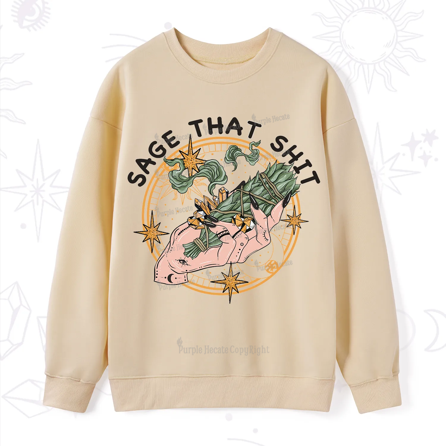 Purplehecate Smudge That Shit Sweatshirt