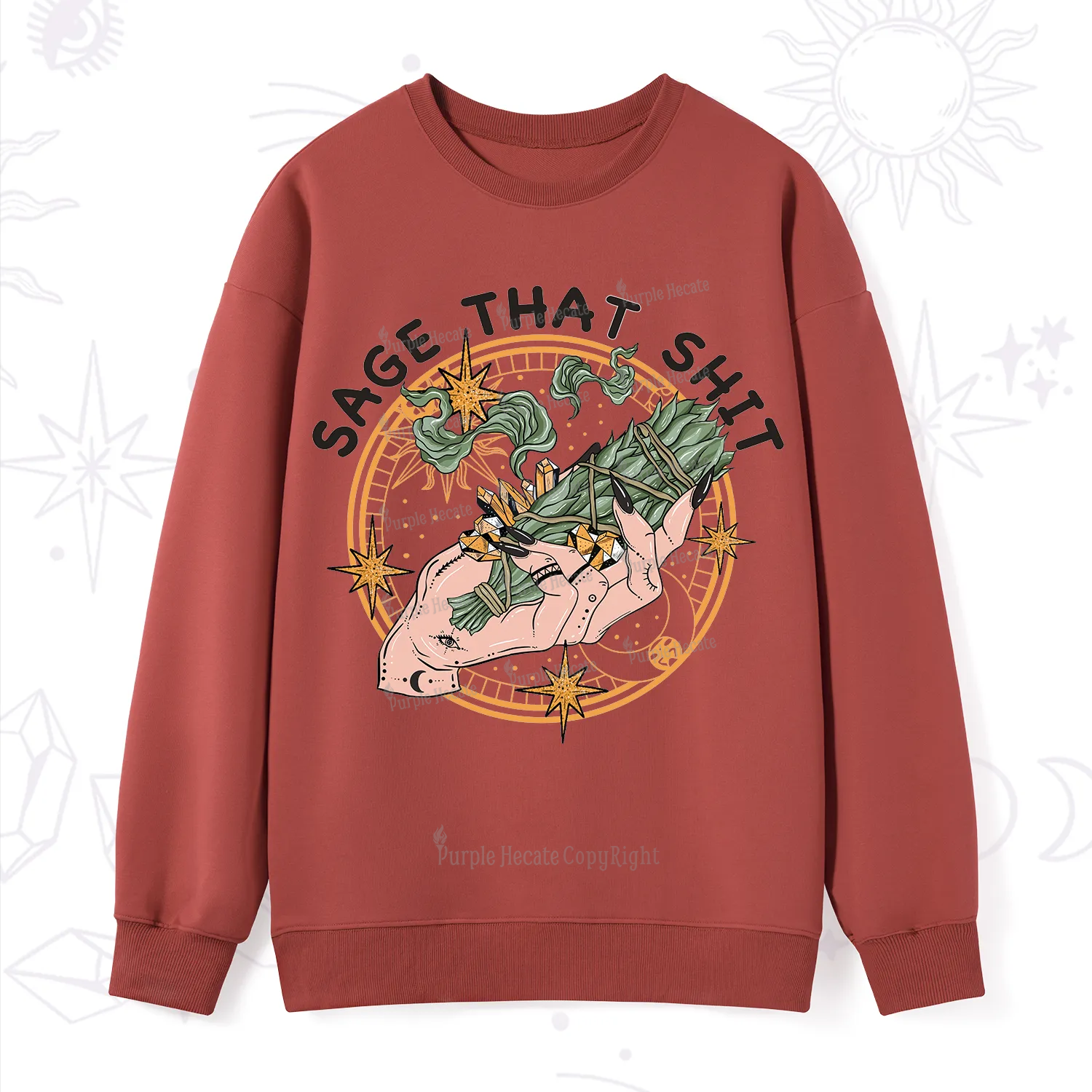 Purplehecate Smudge That Shit Sweatshirt