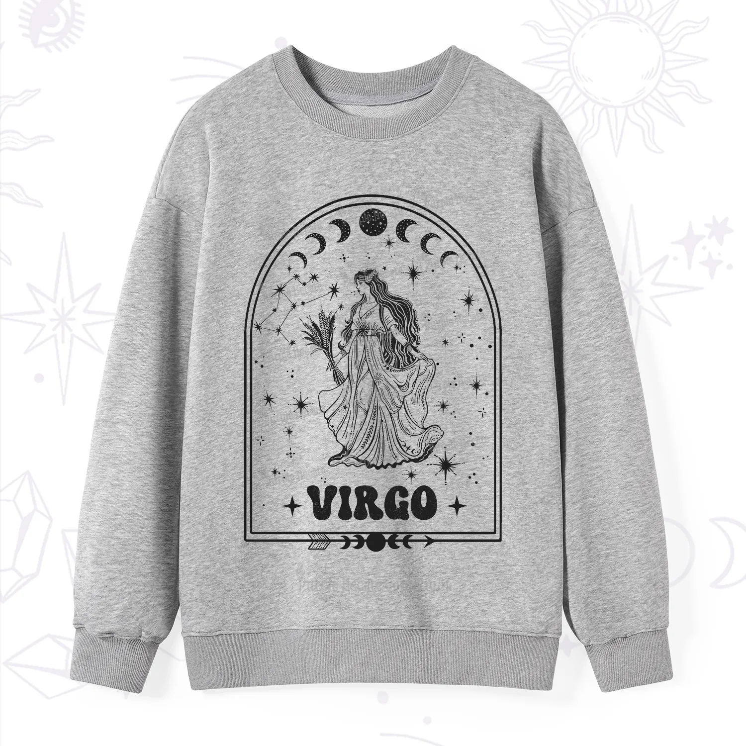 Purplehecate Zodiac Virgo Under the Stars Sweatshirt