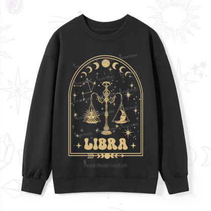 Purplehecate Zodiac Libra Under the Stars Sweatshirt