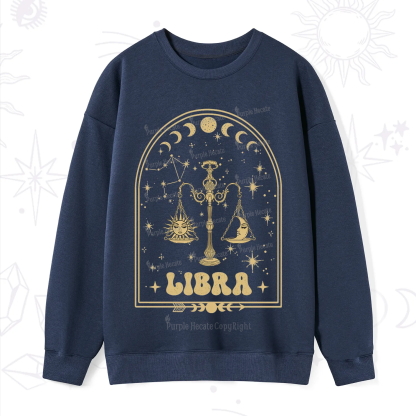 Purplehecate Zodiac Libra Under the Stars Sweatshirt