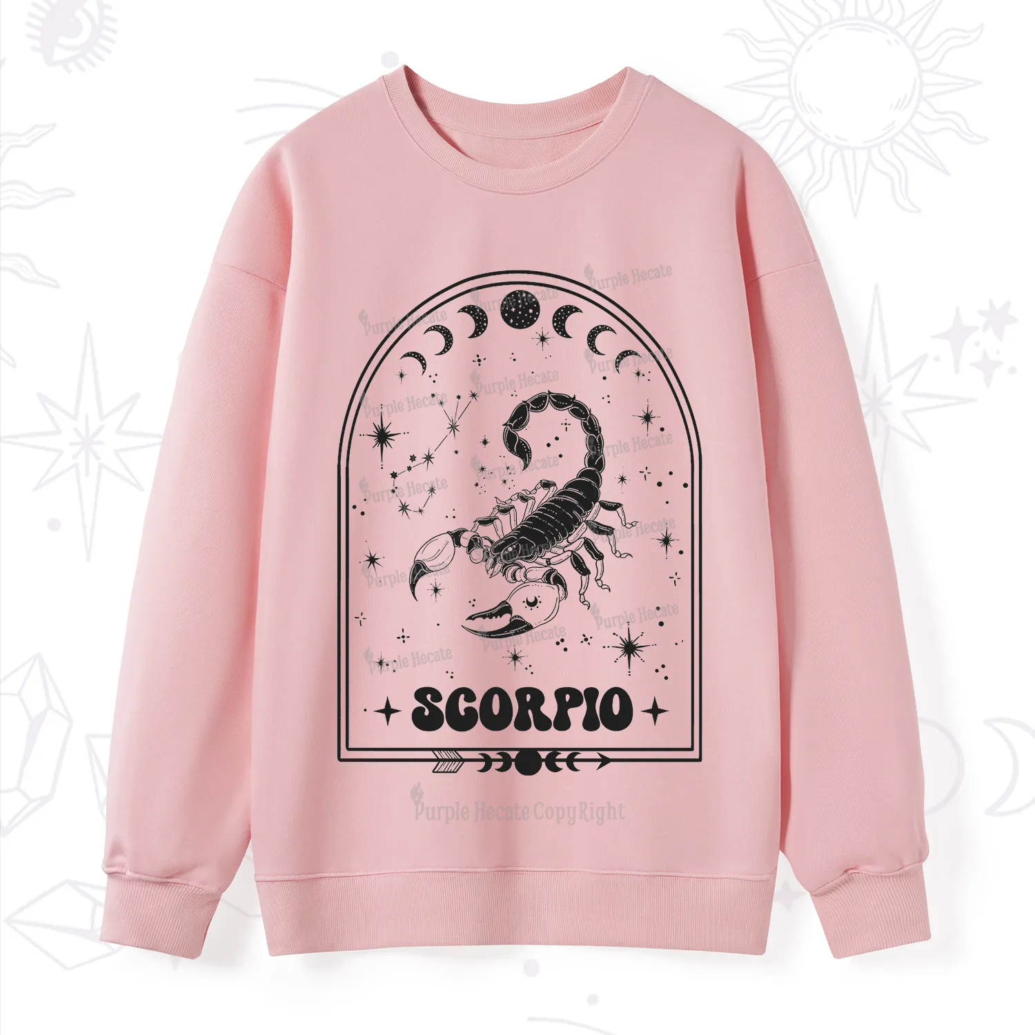 Purplehecate Zodiac Scorpio Under the Stars Sweatshirt