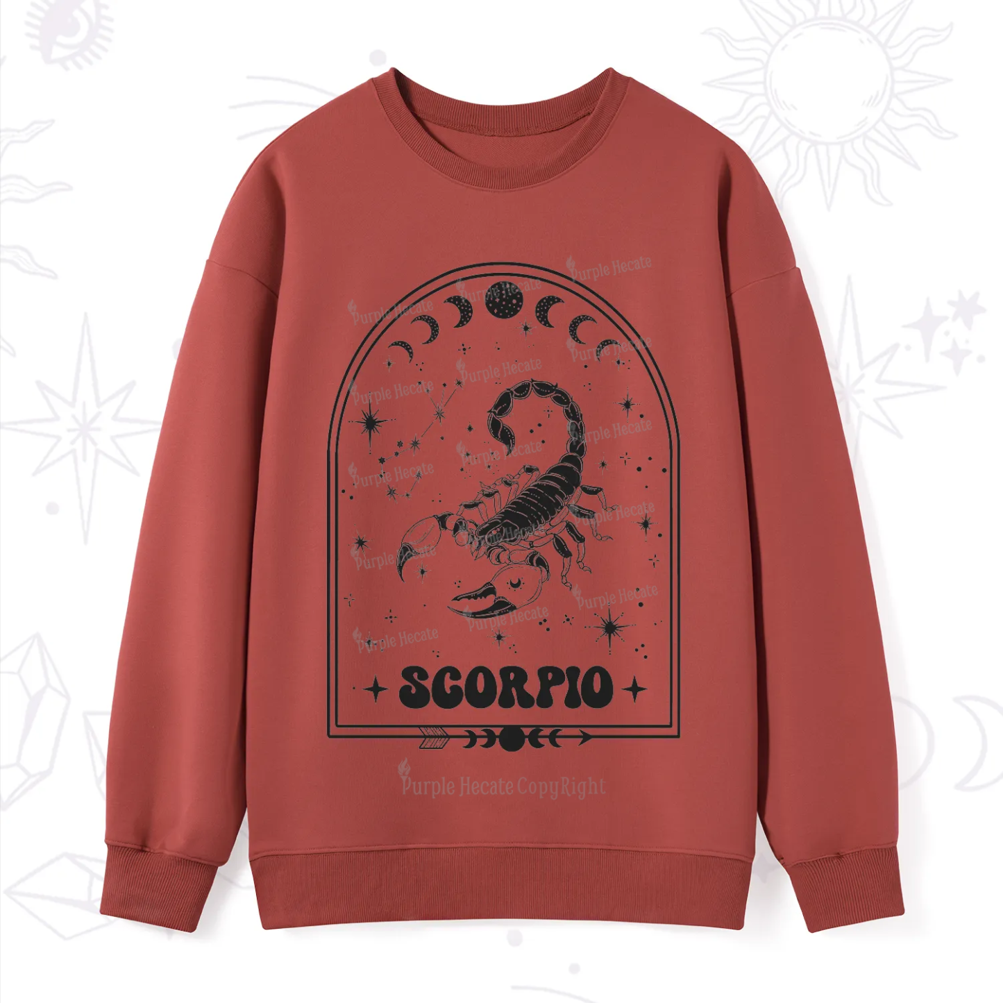Purplehecate Zodiac Scorpio Under the Stars Sweatshirt