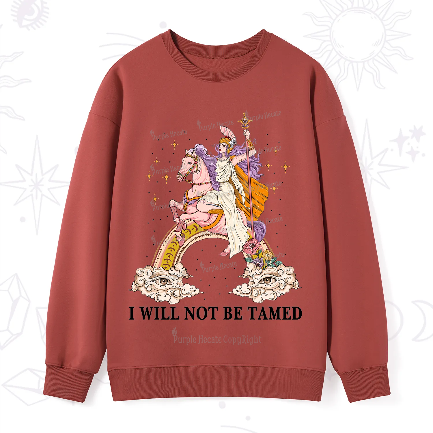Purplehecate I Will Not Be Tamed Sweatshirt