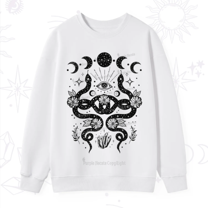 Purplehecate Lunar Serpent Alchemy Sweatshirt