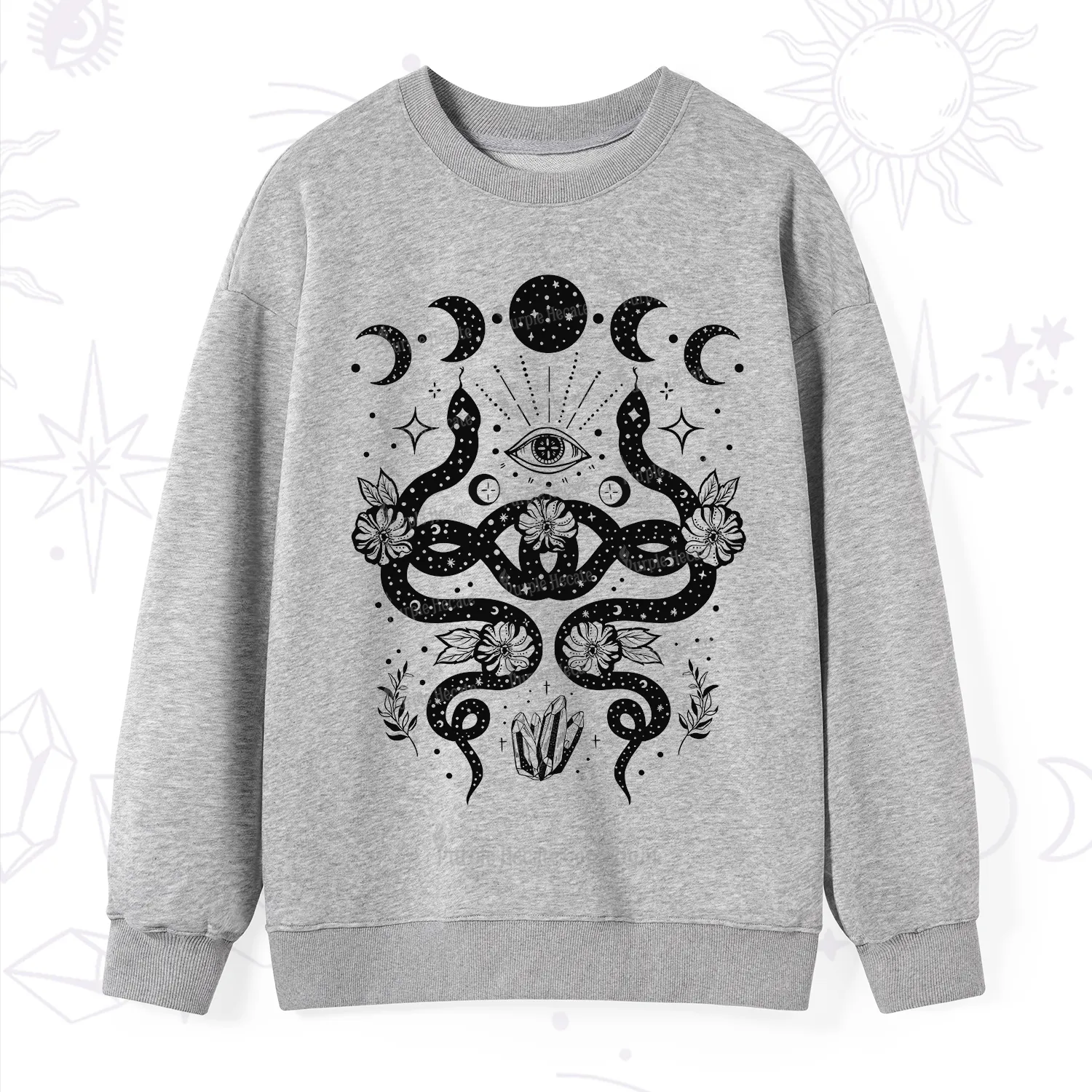 Purplehecate Lunar Serpent Alchemy Sweatshirt
