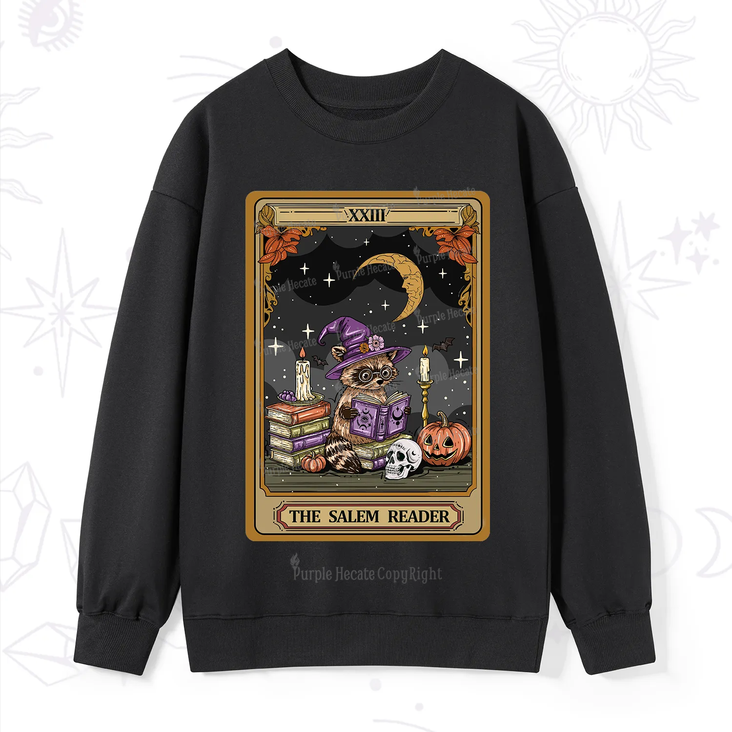 Purplehecate The Salem Reader Tarot Sweatshirt