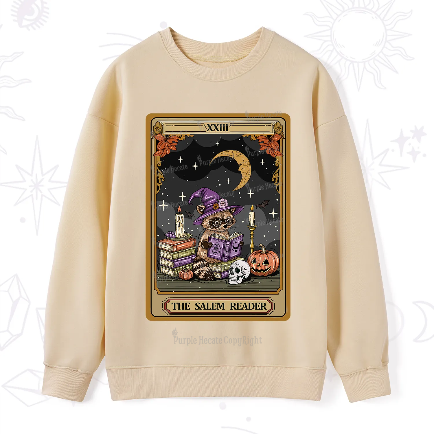 Purplehecate The Salem Reader Tarot Sweatshirt