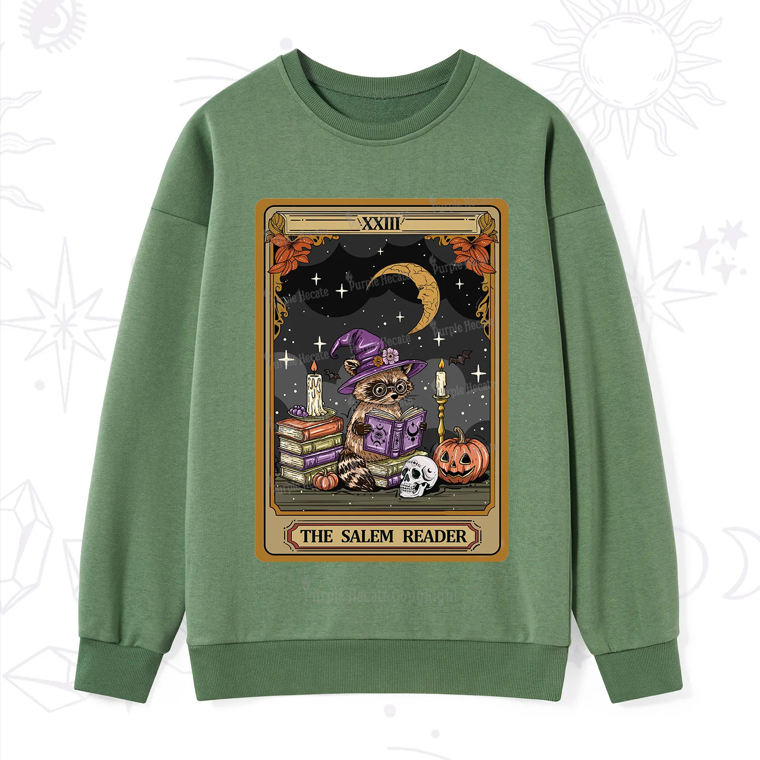 Purplehecate The Salem Reader Tarot Sweatshirt