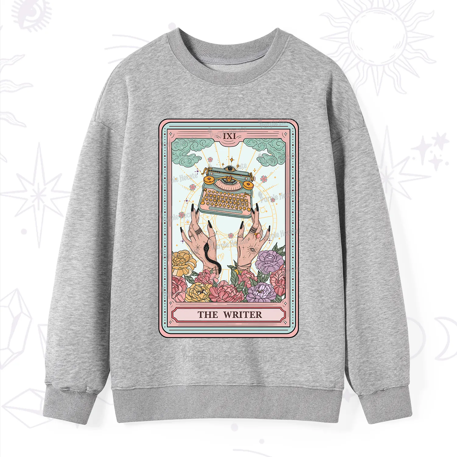Purplehecate The Writer Tarot Card Sweatshirt